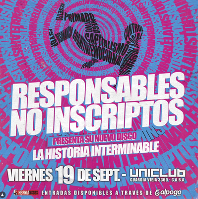 Viernes 19 de septiembre – 20 hs - Uniclub, Buenos Aires